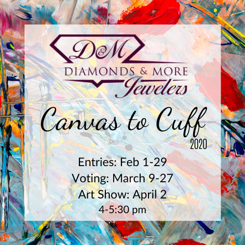 Canvas to Cuff Art Show 2020 at Diamonds & More Jewelers, in Farmington, Missouri